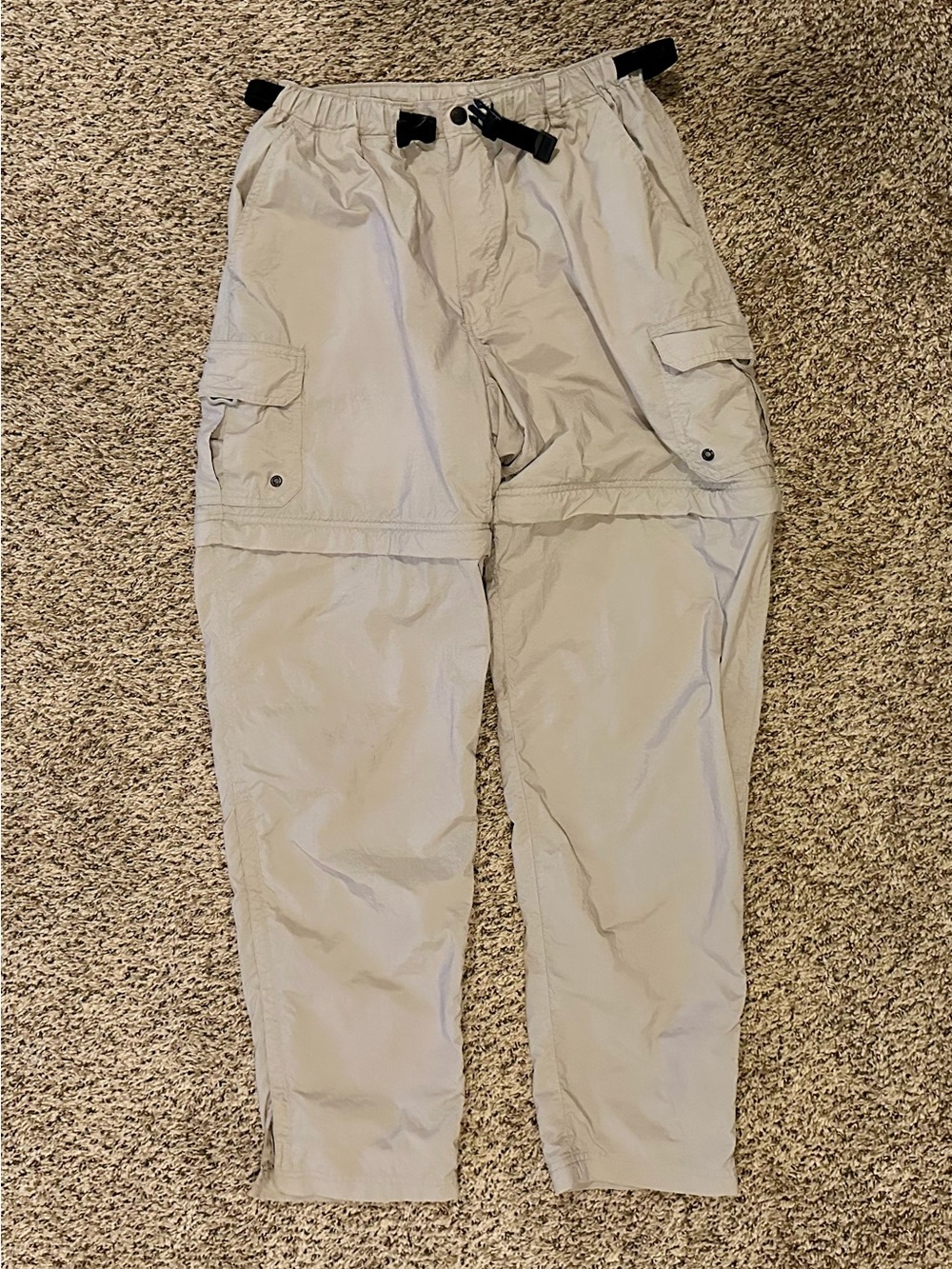 REI Men's Convertible Cargo Pants in Light Beige - Picture 2 of 4